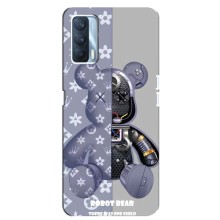 Силіконовий чохол для Oppo A92s – Ведмідь Louis Vuitton