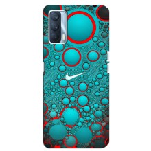 Силиконовый Чехол на Oppo A92s с картинкой Nike (Найк зеленый)