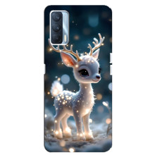 Яскравий чохол для Oppo A92s з Зимові Оленята – Блискуче оленятко