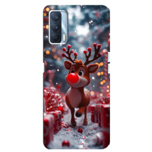 Яскравий чохол для Oppo A92s з Зимові Оленята – Олень серед подарунків