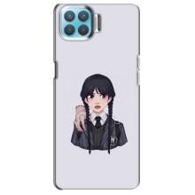 Чехлы Венсдей на Oppo A93 Уэнсдей (AlphaPrint) (Уэнздей и Вещь)