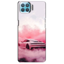 Чехол с авто Порше для Oppo A93 – Розовый Порше