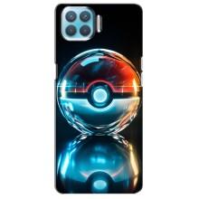 Чехол с Пикачу на Oppo A93 – Мяч Пикачу