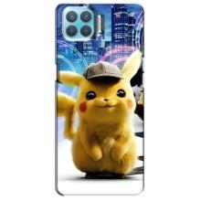 Чехол с Пикачу на Oppo A93 – Пикачу в городе