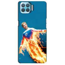Чехол с принтом Фантастическая четверка для Oppo A93 – Человек-Факел