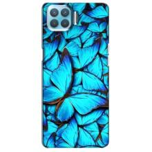 Силиконовый бампер с картинкой животных для Oppo A93 (Крылья бабочек)