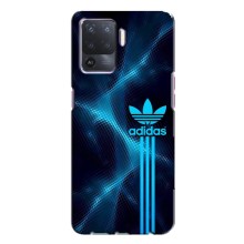 Чехлы Адидас для Oppo A94 (AlphaPrint) (Синий Адидас)