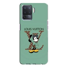 Чохли Луі Вітон для Oppo A94 (AlphaPrint - LOUIS VUITTON) (Міккі Маус LV)