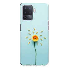 Чехлы с Цветами для Oppo A94 (VPrint) (Желтый цветок)