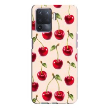 Чехлы с Фруктами для Oppo A94 (VPrint) (Вишня)