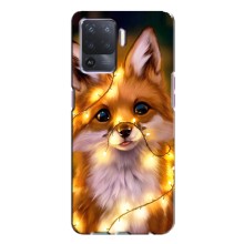 Чехлы с картинкой Лисички для Oppo A94 (VPrint) (Лисичка в гирляндах)