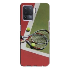 Чехлы с принтом Спортивная тематика для Oppo A94 – Ракетки теннис