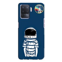 Чехол NASA для Oppo A94 (AlphaPrint) (Мальчик в шлеме)