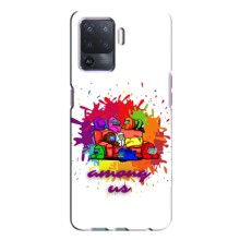 Чехол Амонг Ас для Oppo A94 (AlphaPrint) (Яркий АмонгАс)