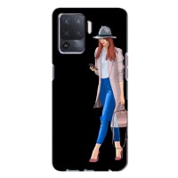 Чехол с картинкой Модные Девчонки Oppo A94 – Девушка со смартфоном