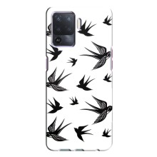 Чехол с птицами на Oppo A94 (VPrint) (Ласточки)