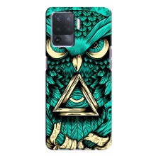 Чехол с птицами на Oppo A94 (VPrint) (Сова с глазом)