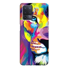Чехол со Львом для Oppo A94 (VPrint) (Яркий Лев)