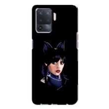 Чехлы Венсдей на Oppo A94 Уэнсдей (AlphaPrint) (серьезная Уэнздей)