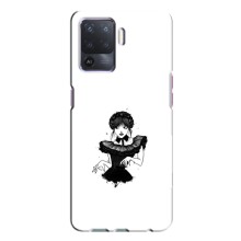 Чехлы Венсдей на Oppo A94 Уэнсдей (AlphaPrint) (танец Уэнздей)