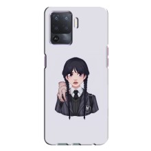 Чехлы Венсдей на Oppo A94 Уэнсдей (AlphaPrint) (Уэнздей и Вещь)