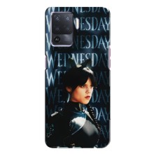 Чехлы Венсдей на Oppo A94 Уэнсдей (AlphaPrint) (Уэнздей кошка)