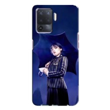 Чехлы Венсдей на Oppo A94 Уэнсдей (AlphaPrint) (Уэнздей с зонтом)