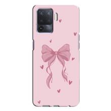 Чехол банты для Oppo A94 – Бант на розовом