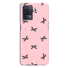 Чехол банты для Oppo A94 – Черные бантики