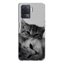 Чехол с рисунком кот на Oppo A94 (Пара котов)