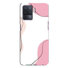 Чехол цветочный дизайн для Oppo A94 – Розовый фон