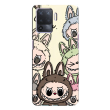 Чехол с Лабубу на Oppo A94 (Коллаж Лабубу)