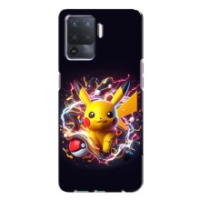 Чехол с Пикачу на Oppo A94 (Пикачу с мячом)