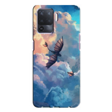 Чохол з принтом дракон Беззубик OPPO A94 (Беззубик в небі)
