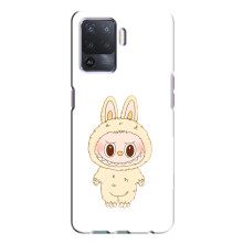 Чохол з принтом Лабубу для Oppo A94 – Бежевий Лабубу
