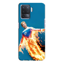 Чехол с принтом Фантастическая четверка для Oppo A94 – Человек-Факел