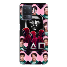 Чехол Гра в кальмара для Oppo A94 – Персонажи игры кальмара