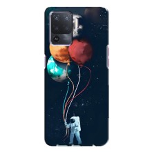 Космические Чехлы для Оппо А94 (VPrint) (Планеты шарики)
