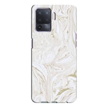 Мраморный чехол на Oppo A94 (VPrint) (Белый мрамор)