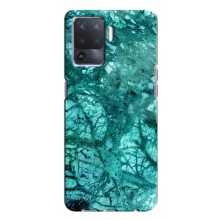 Мраморный чехол на Oppo A94 (VPrint) (Зеленый мрамор)