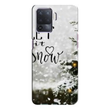 Новорічні, Святкові Чохли для Oppo A94 - 2024 год – Let it snow