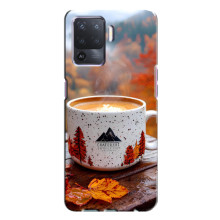 Чехол с уникальным дизайном «Осень с кофе» для Oppo A94 – Кофе на природе