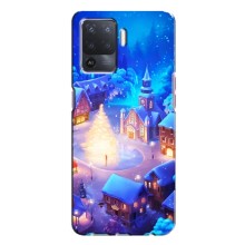 Рождественские Чехлы для Oppo A94 (VPrint) (Рождественский город)