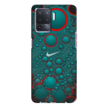 Силиконовый Чехол на Oppo A94 с картинкой Nike (Найк зеленый)