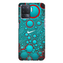 Силиконовый Чехол на Oppo A94 с картинкой Nike (Найк зеленый)