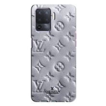 Текстурный Чехол Louis Vuitton для Оппо А94 – Белый ЛВ