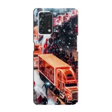 Чехлы на Новый Год Oppo A95 – Кока Кола