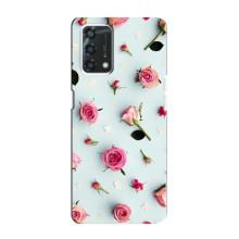 Чехлы с принтом Розочки для Oppo A95 – Разные цветы