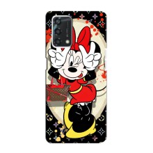 Чехол Disney Mouse Oppo A95 (PREMIUMPrint) (Минни peace)