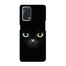 Чехол на тематику: Коты для Oppo A95 – Черный Котик
